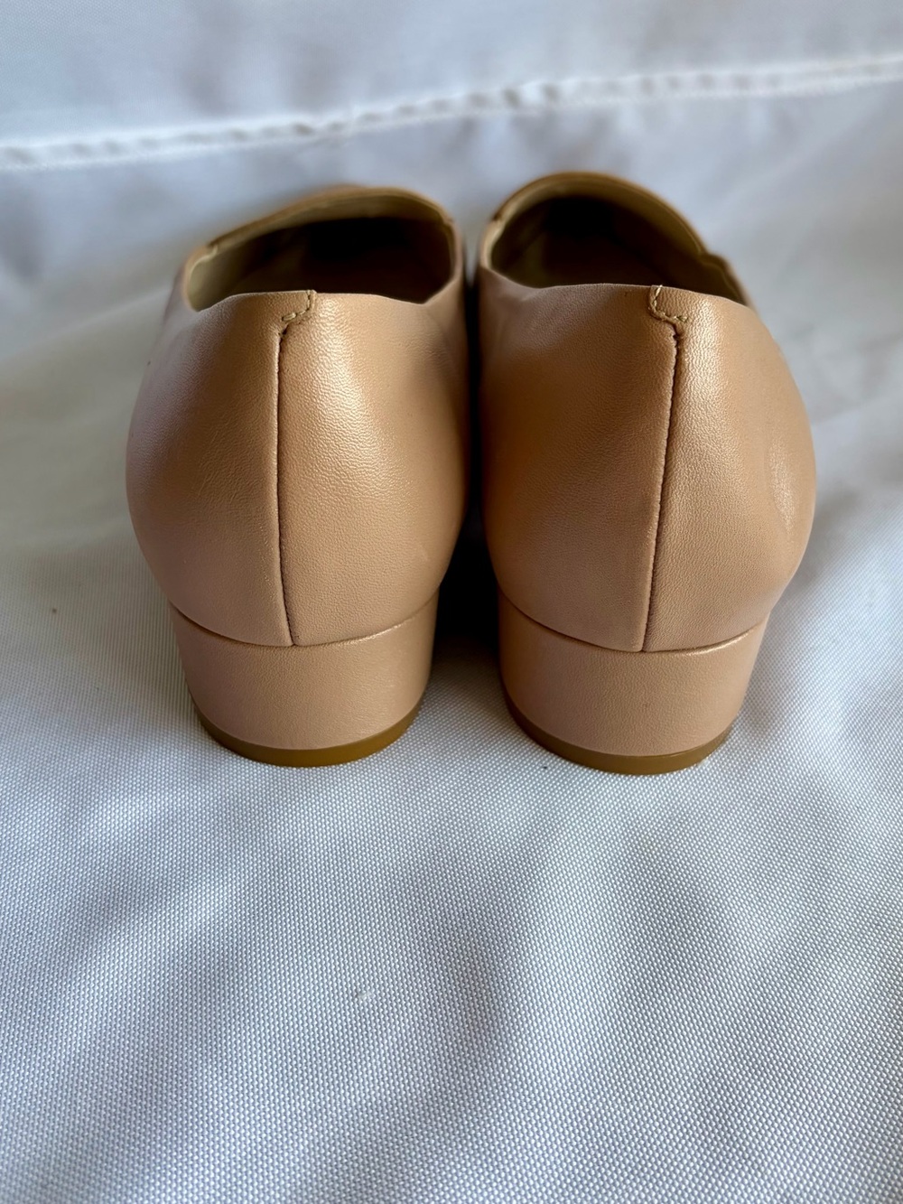Cole Haan Blush Tan Pointed-Toe Leather Loafers - Picture 5 of 14